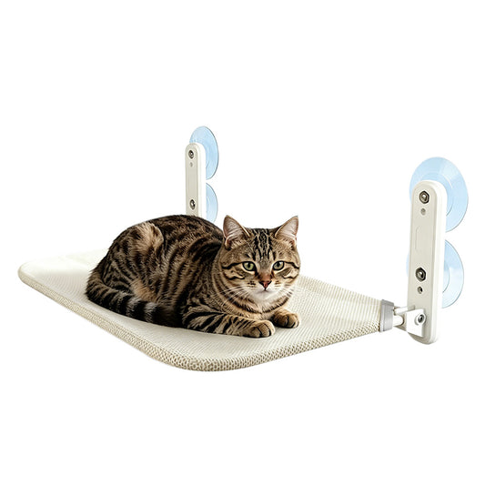 Foldable Cat Window Perch with 4 Strong Suction Cups for Balcony Indoor Cat Bed