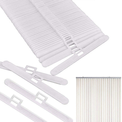 40Pcs Vertical Blind Double Hole Connector Clips for Vertical Blinds