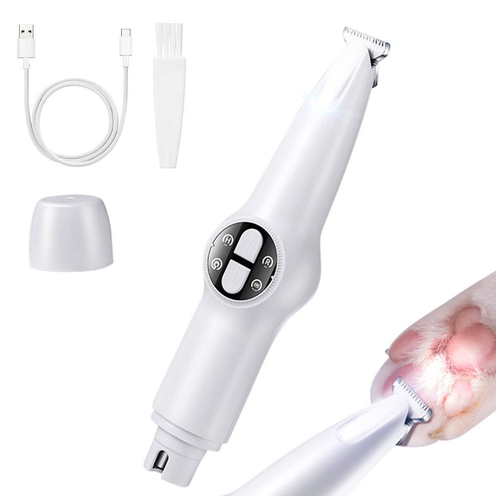 2 in 1 Pet Grooming Clippers with Nail Grinder and LED Display