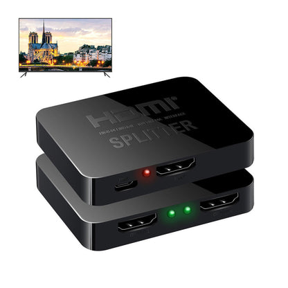 HDMI Splitter 1 In 2 Out Supports 4K 30Hz for TV Projector PS5 and Xbox Home Office