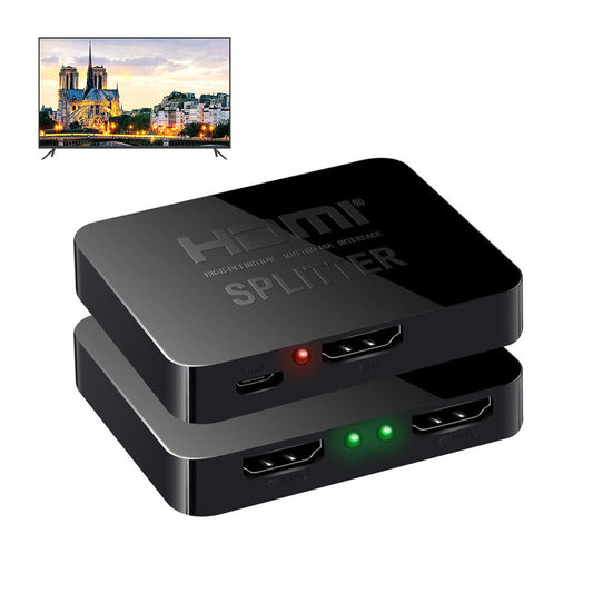 HDMI Splitter 1 In 2 Out Supports 4K 30Hz for TV Projector PS5 and Xbox Home Office