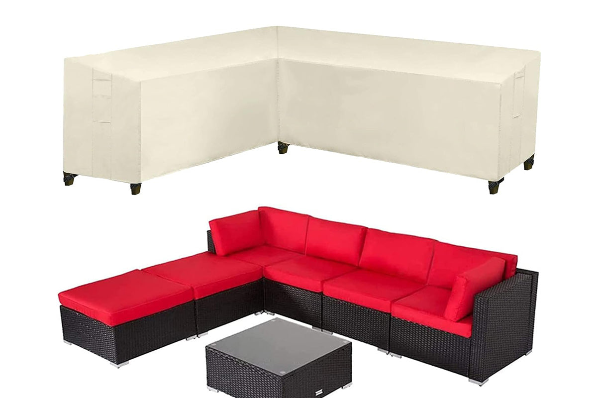 Patio Furniture Covers Waterproof L-Shape Outdoor Sectional Couch Cover