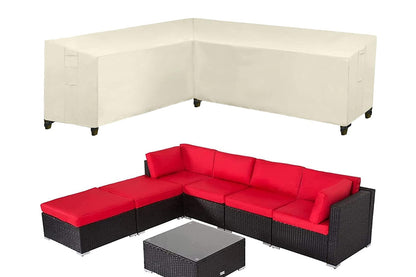 Patio Furniture Covers Waterproof L-Shape Outdoor Sectional Couch Cover