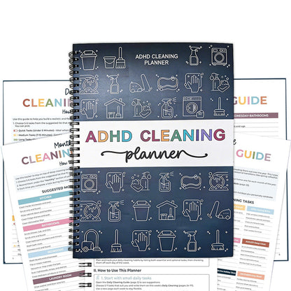 Cleaning Planner Schedule And Checklist Organizer Household Chore Chart Notebook