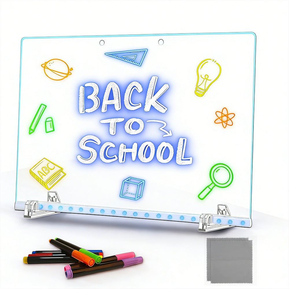 LED Glow Light Drawing Board Dry Erase Boards