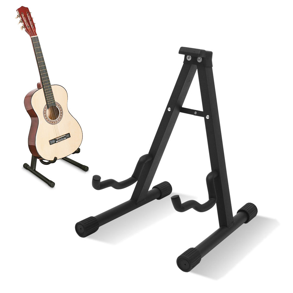 A-Frame Guitar Stand Floor Stand for Acoustic Electric Bass and Ukulele