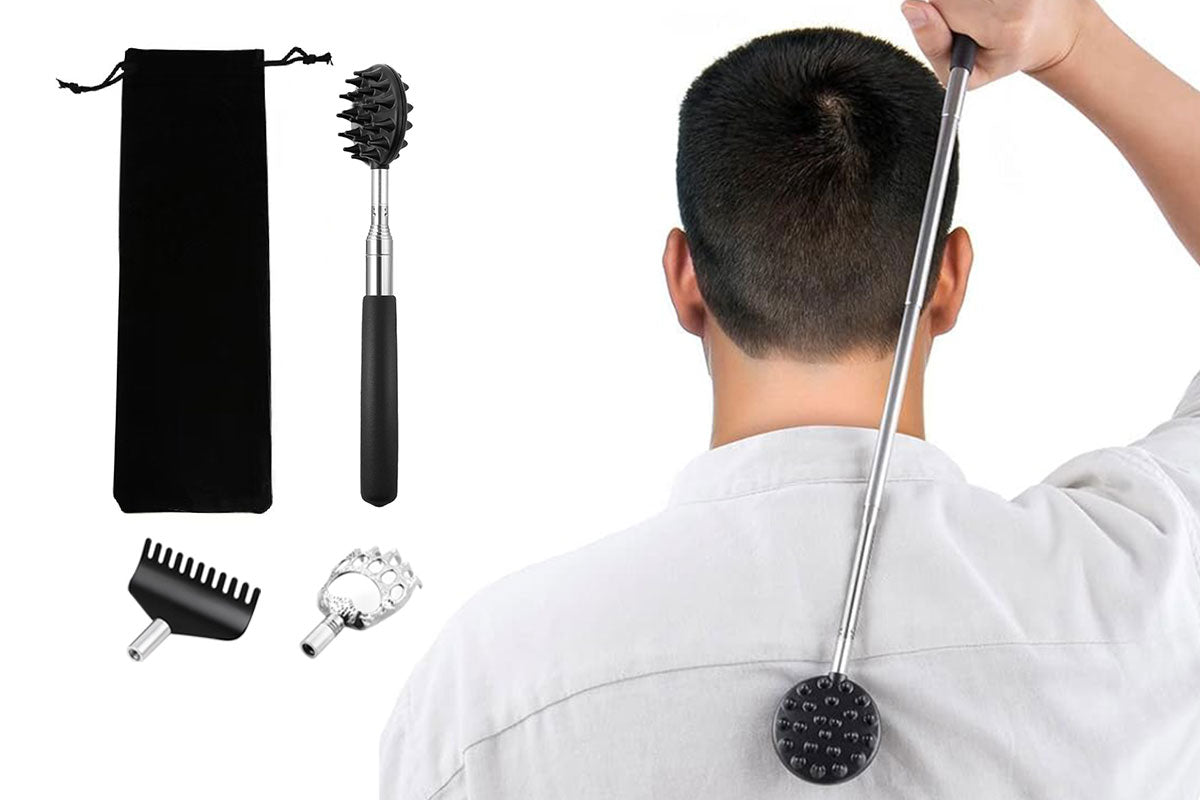 Extendable Back Scratcher Metal Claw Telescoping Backscratcher Massager