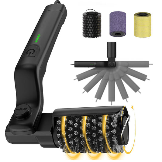 Electric Rotary Cordless Grill Cleaning Brush with Adjustable Angle