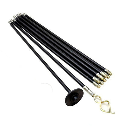 12 Piece Flexible Chimney Brush Set Drain Cleaner Rods for Pipe Dryer Vent Cleaning