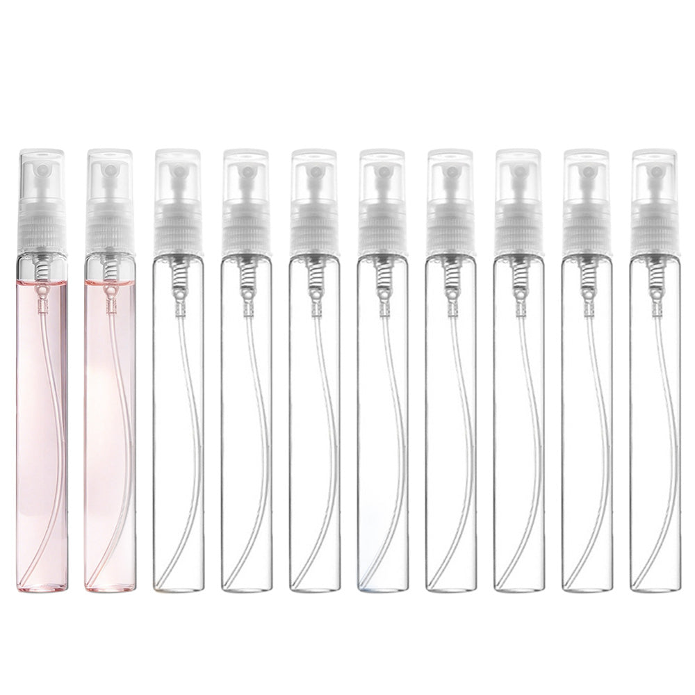 10 Pack 10ml Empty Refillable Fine Mist Spray Bottles Glass Bottles