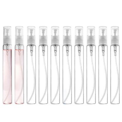 10 Pack 10ml Empty Refillable Fine Mist Spray Bottles Glass Bottles