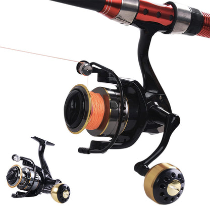 Spinning Fishing Reel HE Series 5000 6000 7000 Size 12 Ball Bearings 10kg Drag