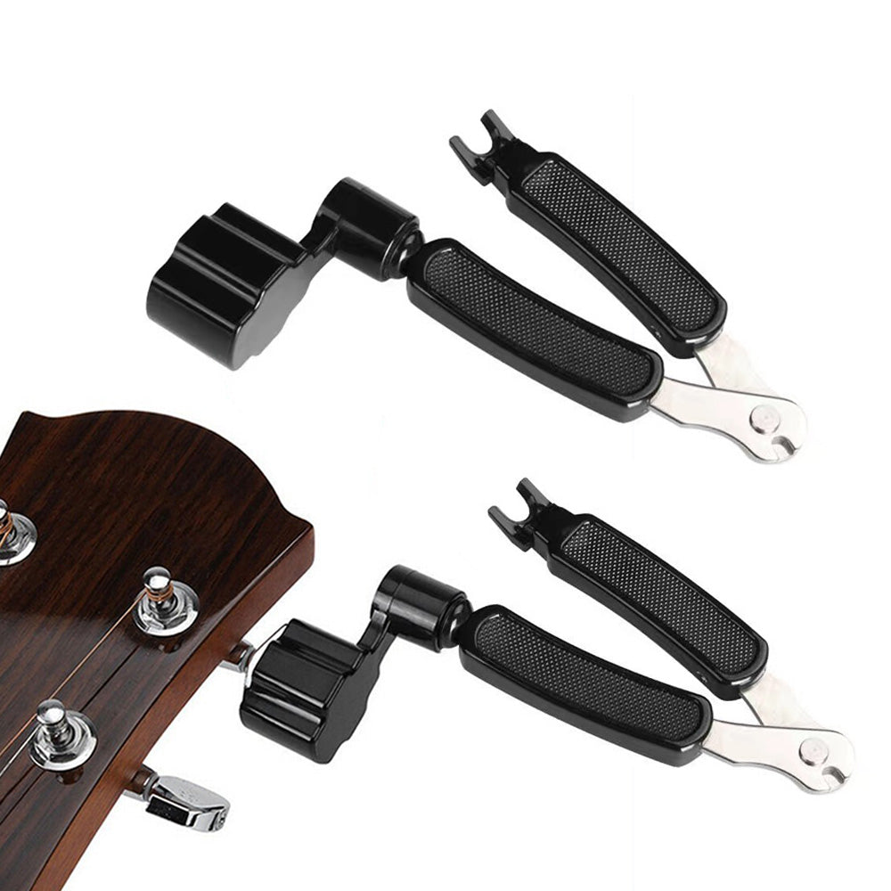 2Pcs 3 in 1 Guitar String Winder and Cutter Pin Puller Electric Acoustic Guitar Tool