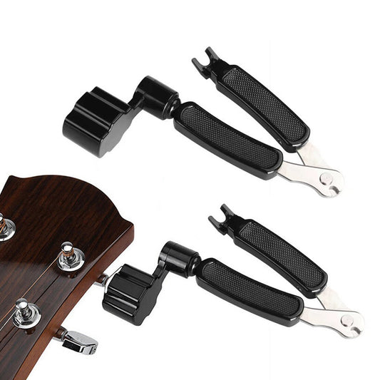 2Pcs 3 in 1 Guitar String Winder and Cutter Pin Puller Electric Acoustic Guitar Tool