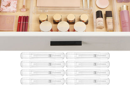 8Pcs Adjustable Plastic Drawer Dividers Expandable Drawer Organizer Separators