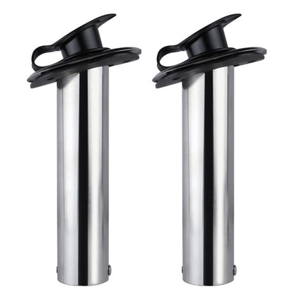 2Pcs Stainless Steel Fishing Rod Holder 30 Degree Flush Mount for Boat
