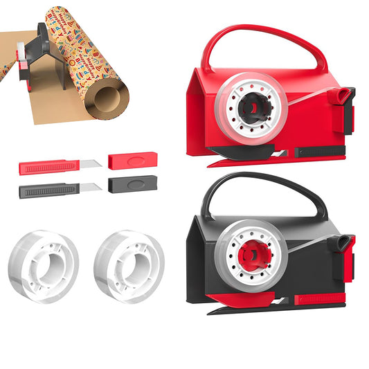 2-Pack Wrapping Paper Cutter and Tape Dispenser