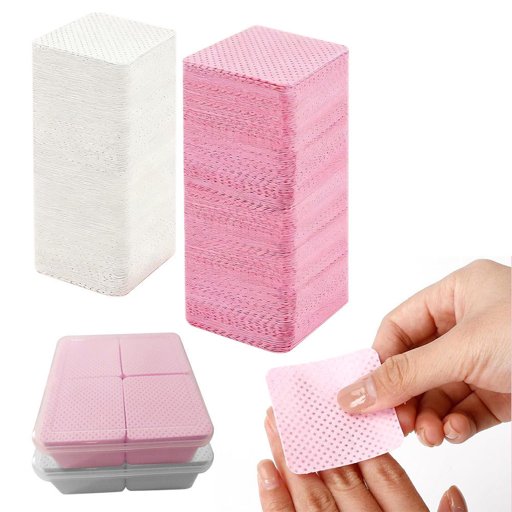 800PCS Lint-Free Nail Wipes Non-Woven Pads for Nail Art & Gel Removal