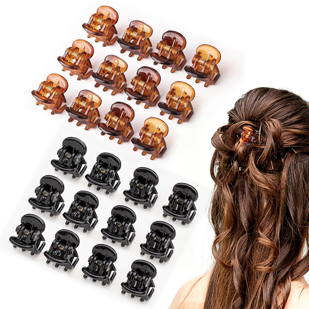 24Pcs Mini Hair Claw Clips Small Non Slip Hair Clips for Bangs Styling