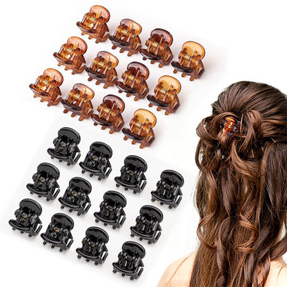 24Pcs Mini Hair Claw Clips Small Non Slip Hair Clips for Bangs Styling