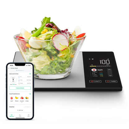Smart Kitchen Scale with Bluetooth App Nutrition Tracker High Precision Food Scale