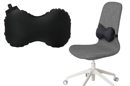 Travel Inflatable Lumbar Support Self-Inflating Flight Back Travel Pillow