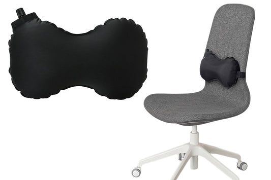 Travel Inflatable Lumbar Support Self-Inflating Flight Back Travel Pillow