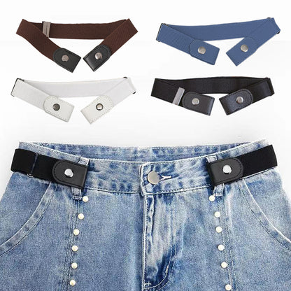 4Pcs High Elastic Waist Belts Adjustable Slide Buckle for Men and Women