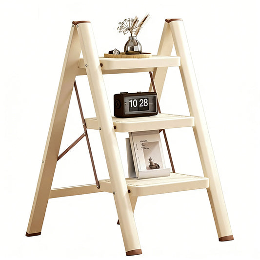 3 Step Folding Step Stool Strong Ladder with Anti Slip Wide Pedals for Home Kitchen