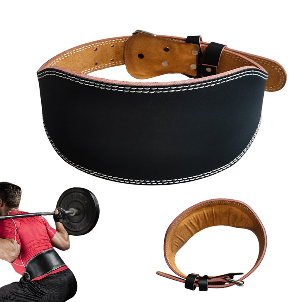 PU Leather Gym Waist Support Belt for Fitness Training and Back Support