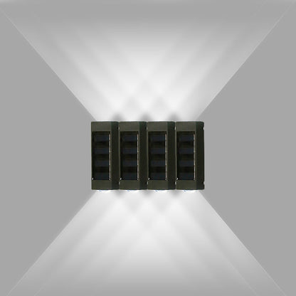 4Pcs Solar Wall Lights Exterior Wall Sconce Porch Decorative Lights