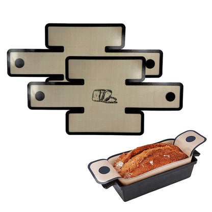 2Pcs Silicone Baking Mat Loaf Pan Liner for Bread Baking