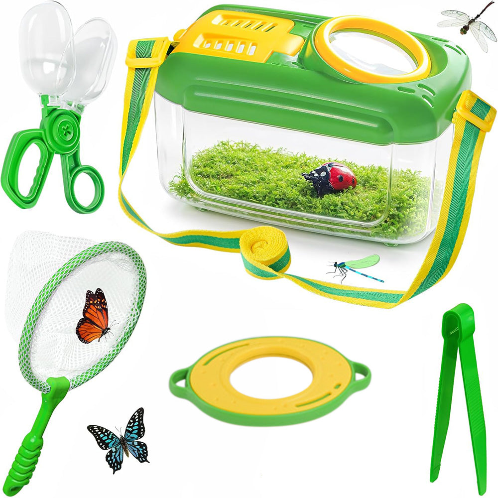 5PCS Bug Catcher Kit With Bug Collector Toy Magnifying Glass For Kids