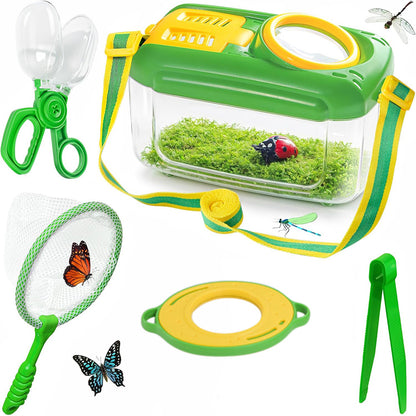 5PCS Bug Catcher Kit With Bug Collector Toy Magnifying Glass For Kids