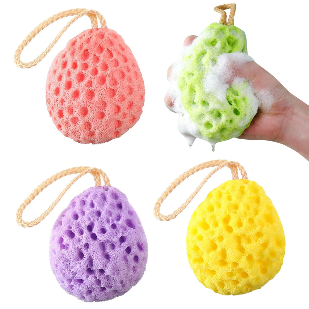 4 Pcs Bath Sponge Body Loofah Soft Cleaning Shower Sponge Set