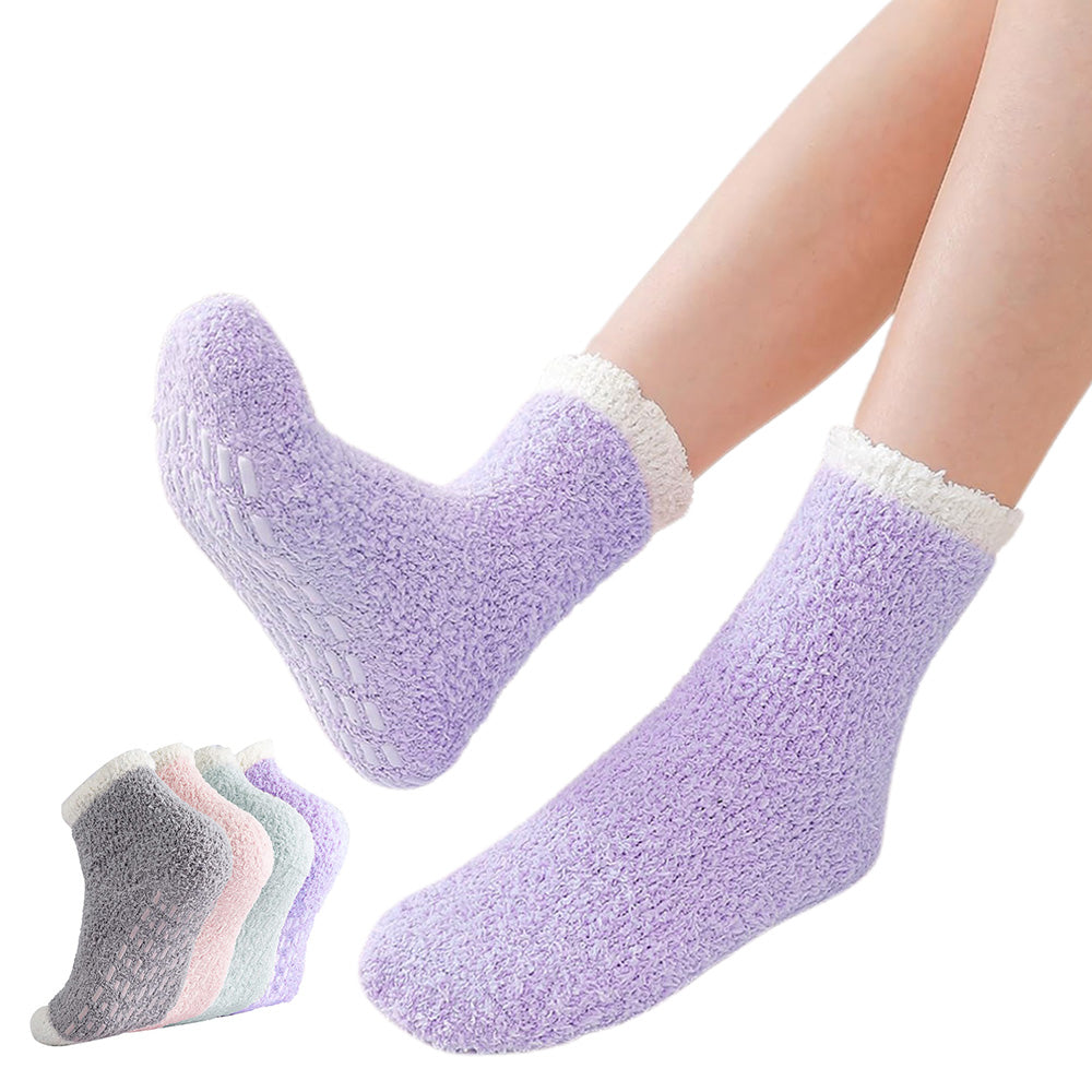4Pcs Non-Slip Grip Socks