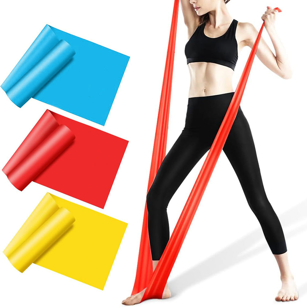 1.5m Fitness 3-Pack Resistance Bands Set