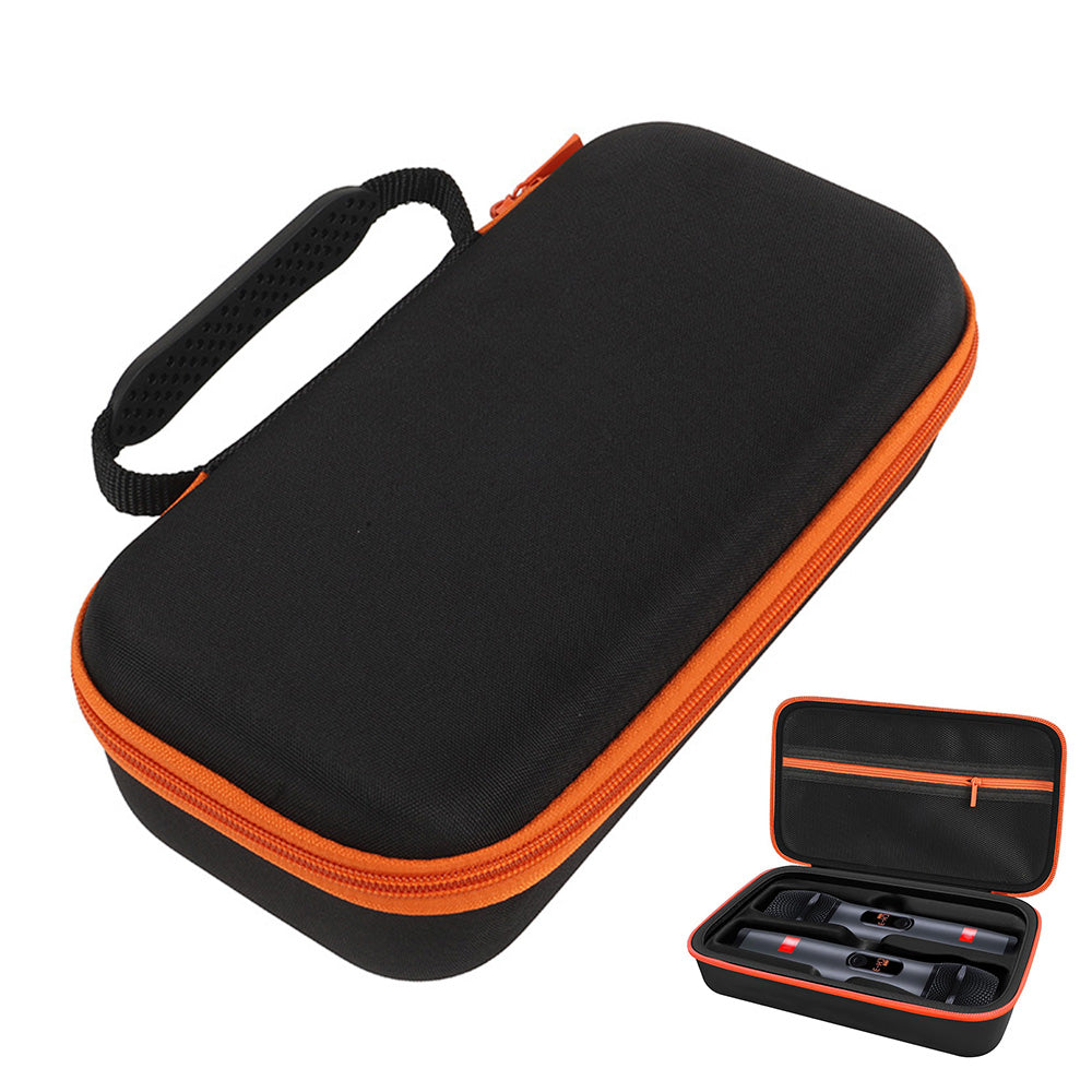 Microphone Carrying Case for Dual Wireless Mic Storage Portable Travel Bag