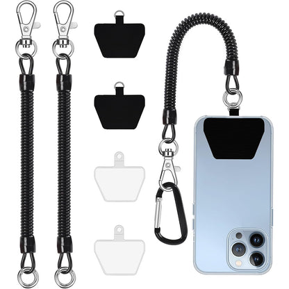 Retractable Phone Lanyard Anti Loss Strap with Mount Patch Set