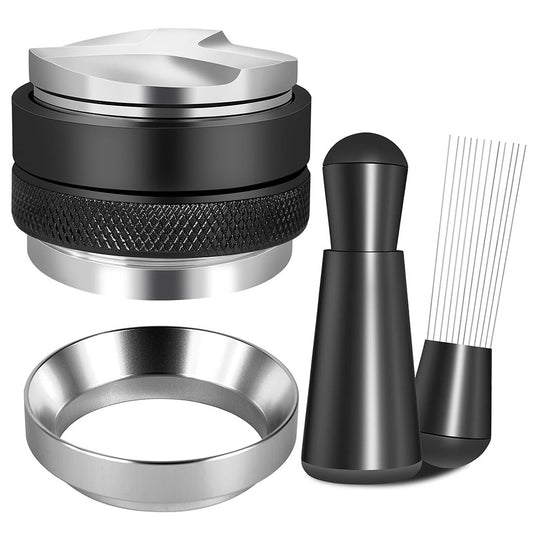 51mm Espresso Accessories Kit With Coffee Distributor And Double Head Tamper Leveler