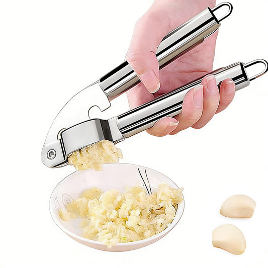 Manual Stainless Steel Garlic Press Crusher for Home Kitchen Cooking