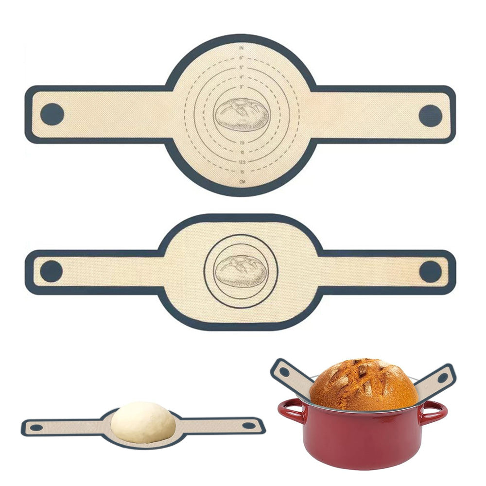 2 Pieces Silicone Bread Sling Reusable Baking Mat
