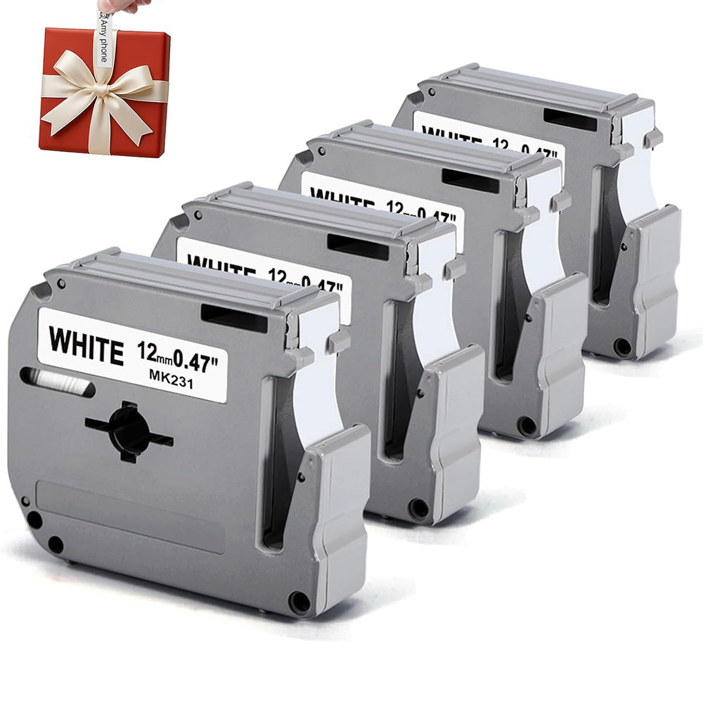 12mm Label Tape Replace for Brother Label Makers MK231