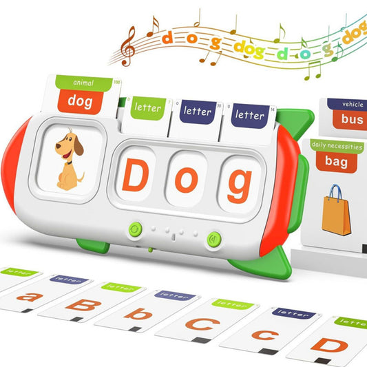 162PCS Phonics Learning Toy Set Flash Cards Speak and Spell Game Montessori Toy