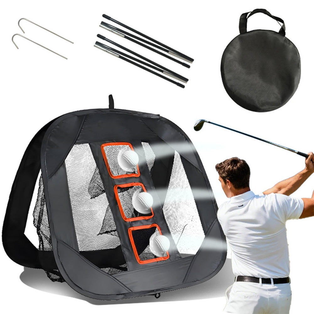 Portable Golf Chipping Practice Net Accuracy Training Net for Indoor and Outdoor Use