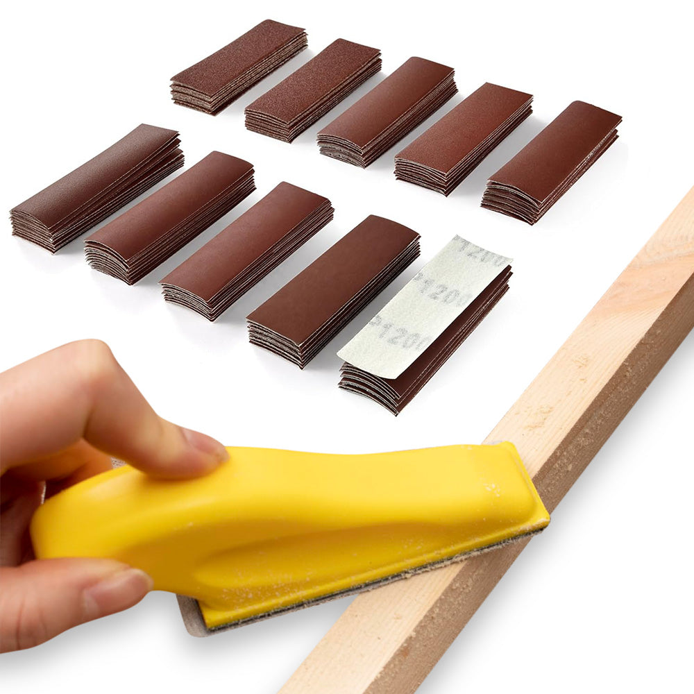 100 Pcs Micro Sander Detail and Mini Sander Block Hand Sander Tool for Crafts