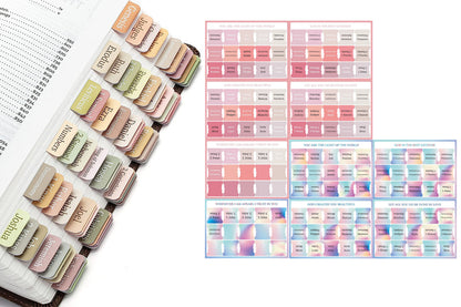 Laminated Bible Tabs Easy to Read and Apply Bible Tabs Bible Index Tabs