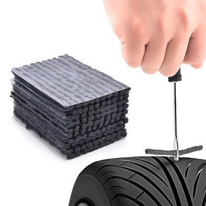 100Pcs Tire Repair Rubber Strips Tubeless Tire Puncture Repair Kit for Car