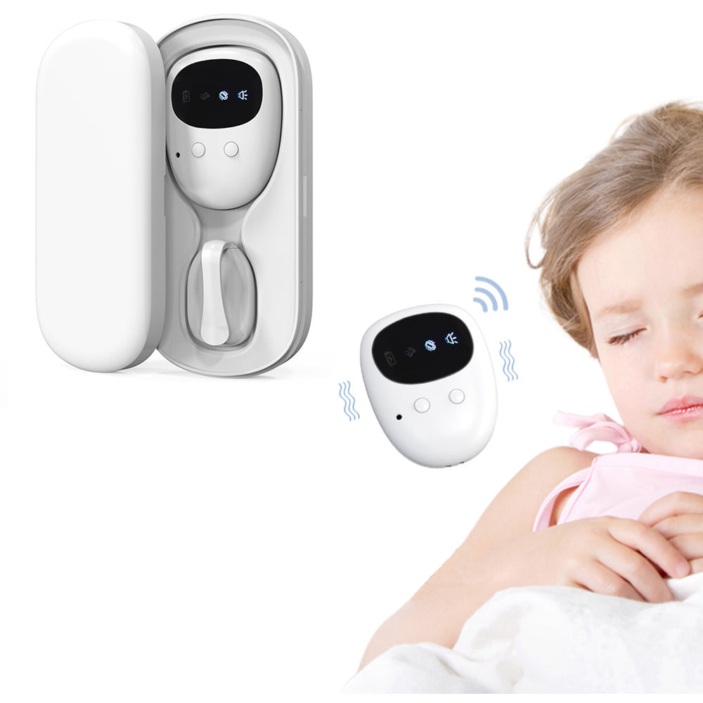 Wireless Bedwetting Alarm with Rechargeable Sensor and Receiver