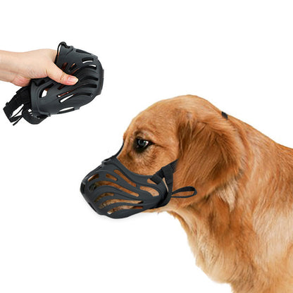 Soft Silicone Dog Muzzle Basket Breathable Anti Biting Chewing for Small Large Dogs